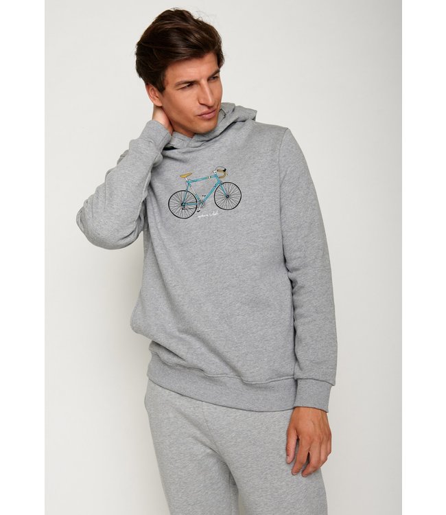 GREENBOMB •• Sweathoodie Bike Uptown | heather grey