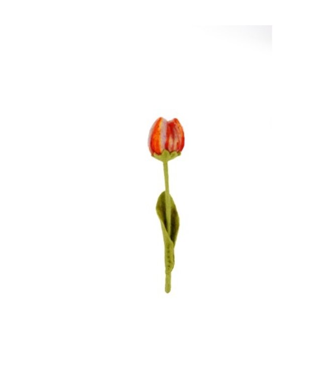 SJAAL MET VERHAAL  •• Tulp van vilt Assorti | verkrijgbaar in 5 kleuren