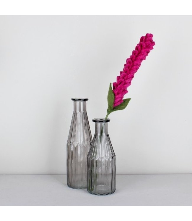 SJAAL MET VERHAAL  •• Bloem van vilt Hyacint | Fuchsia