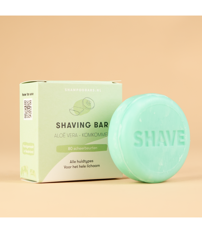 SHAMPOOBARS •• Shaving Bar Aloë Vera – Komkommer