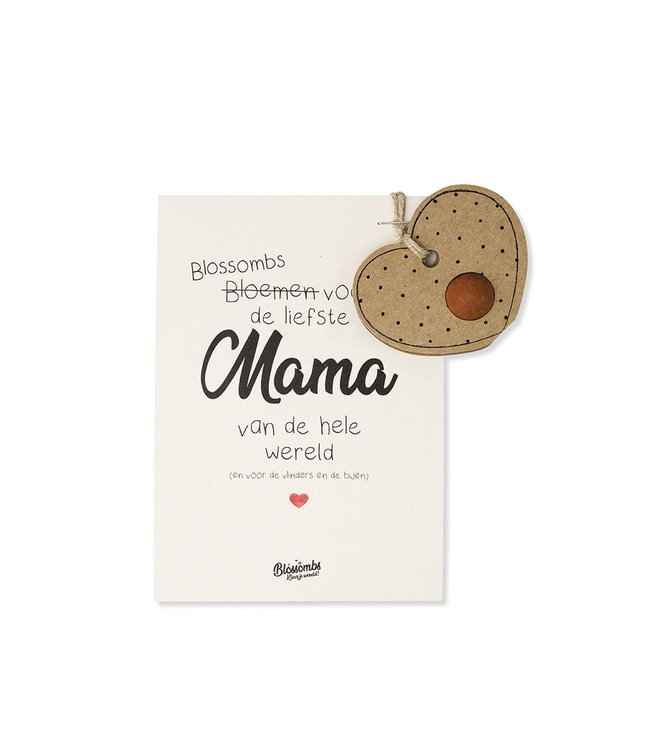 BLOSSOMBS •• HANGER HART OP KAART – MAMA