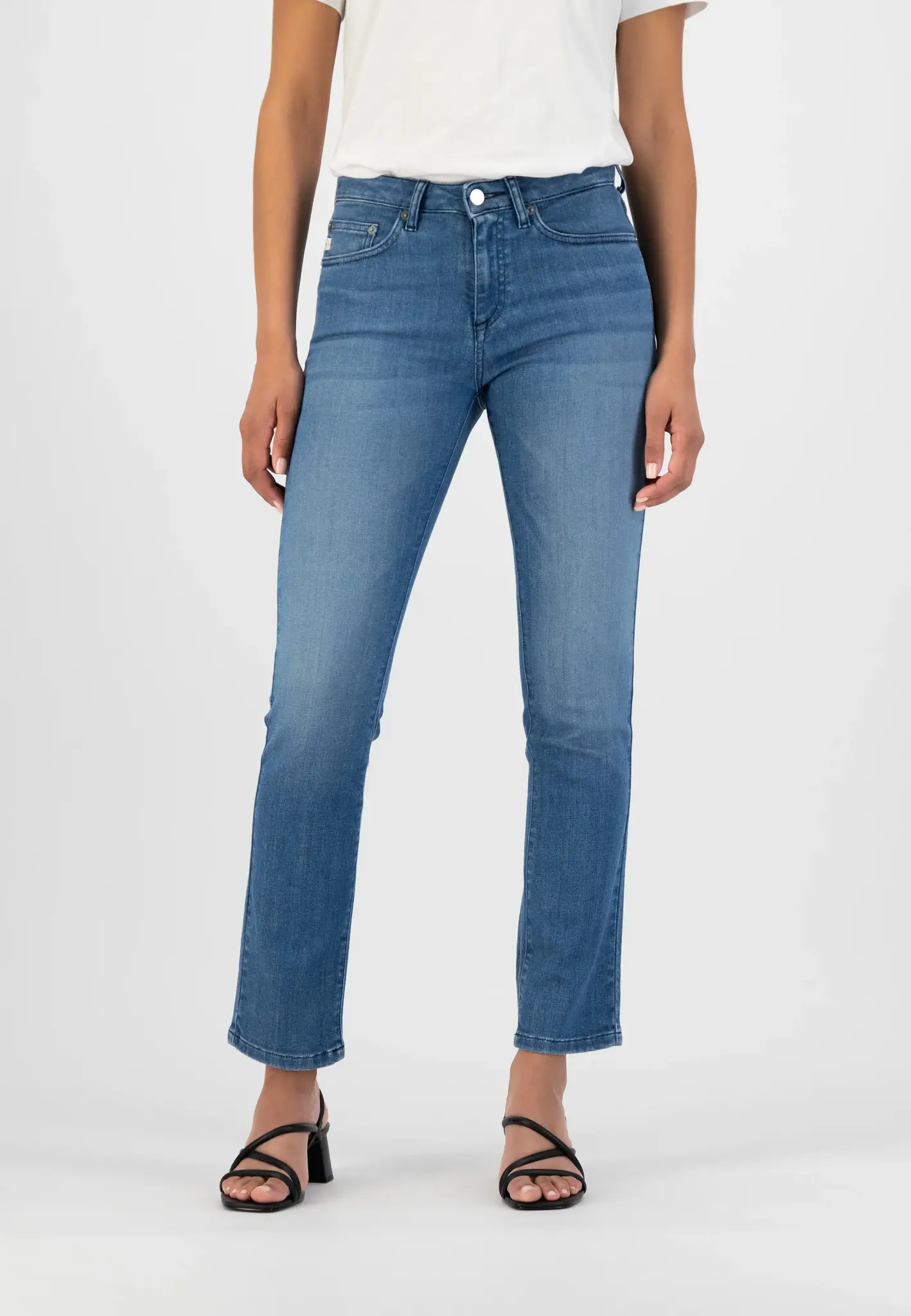 Mudjeans Faye Straight Jeans Authentic Indigo