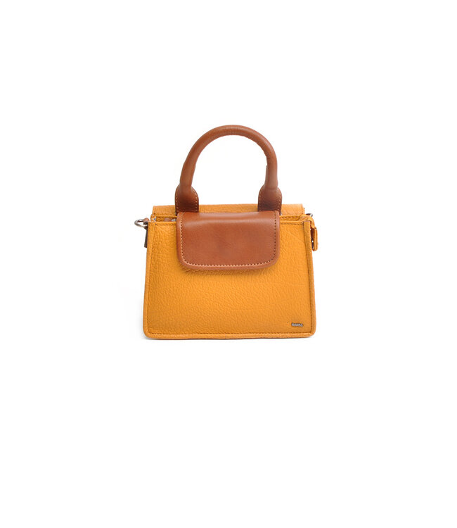 Berba •• Leren mini-bag Chamonix | Curcuma