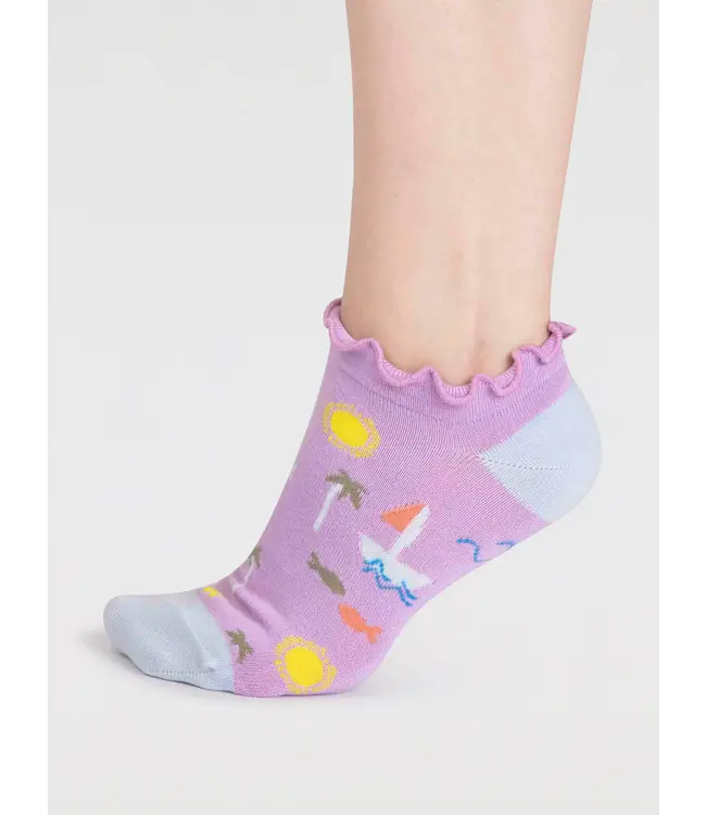 THOUGHT  •• Sailing Trainer Socks  | Dusk Lilac