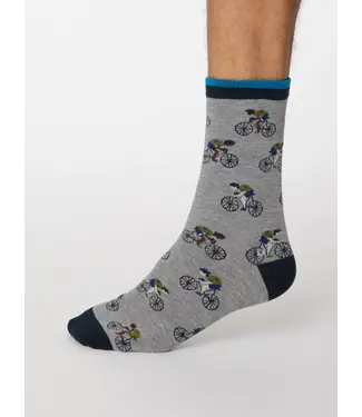 THOUGHT  •• Heren sokken Garra De Bici Socks | Mid Grey Marle