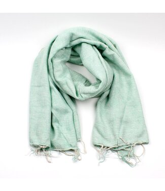 SJAAL MET VERHAAL  •• Sjaal Mintgroen