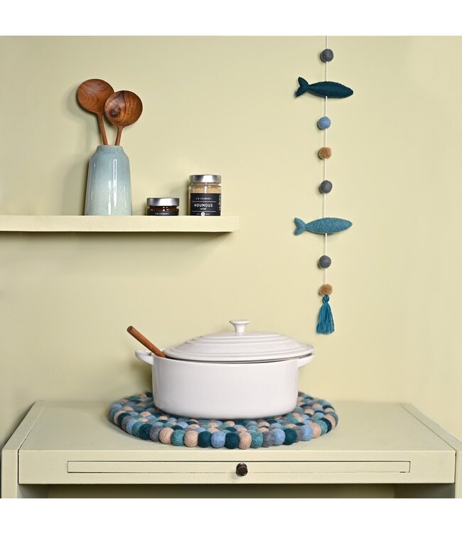 SJAAL MET VERHAAL  •• Onderzetter Rond Beach