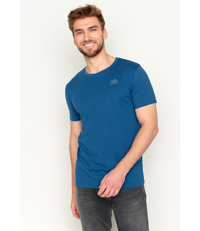 GREENBOMB •• T-shirt Bike Relax Guide | Surf Blue