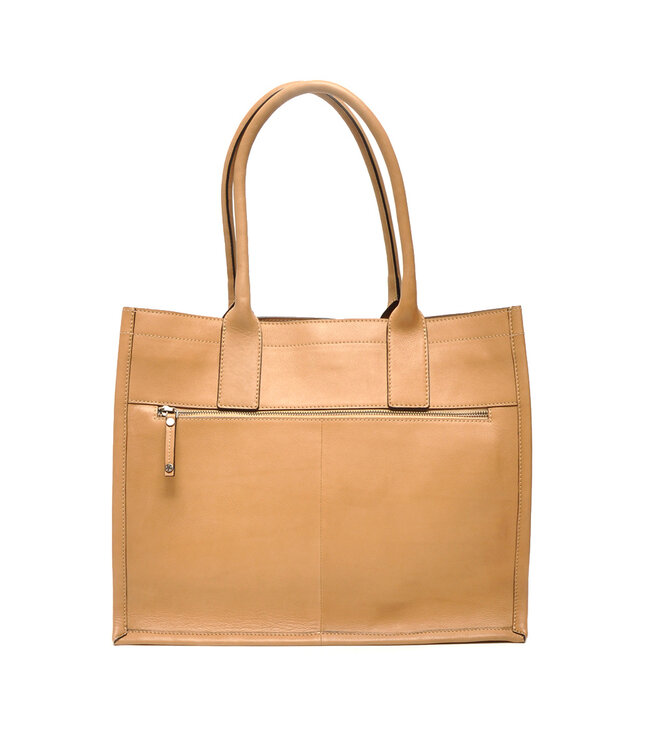 Berba ••  Leren handtas Icons Large | Beige