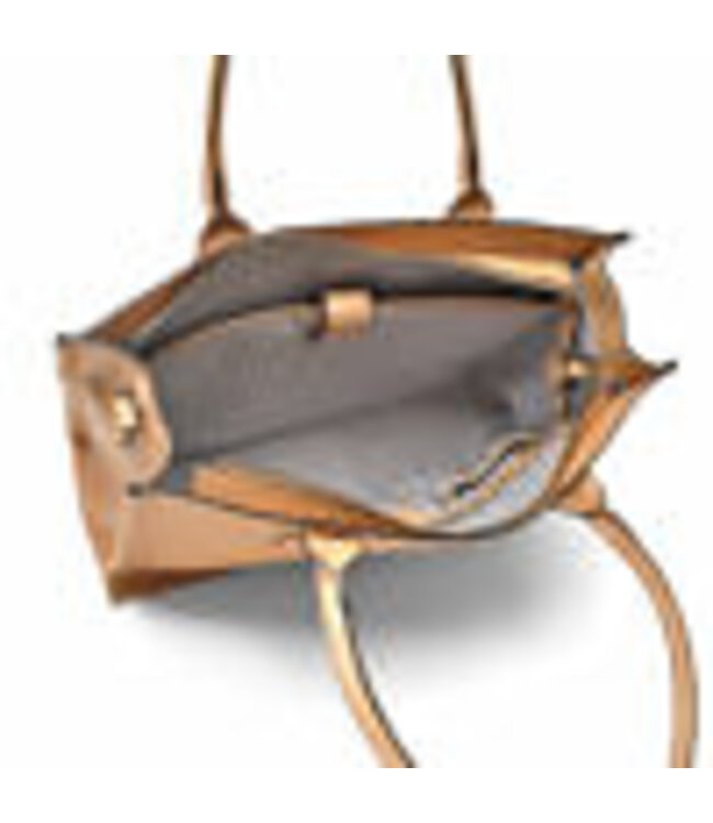 Berba ••  Leren handtas Icons Large | Beige