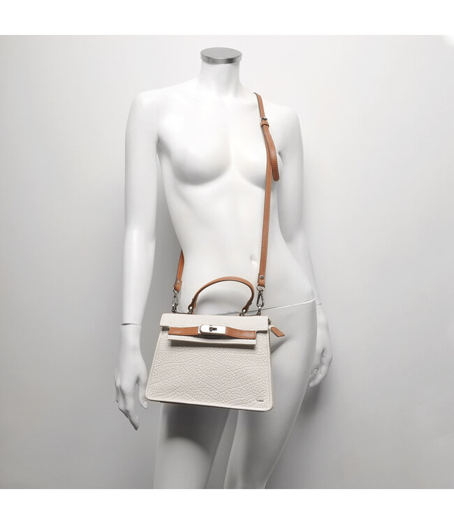 Berba ••  Leren crossbody tas Chamonix | pebble