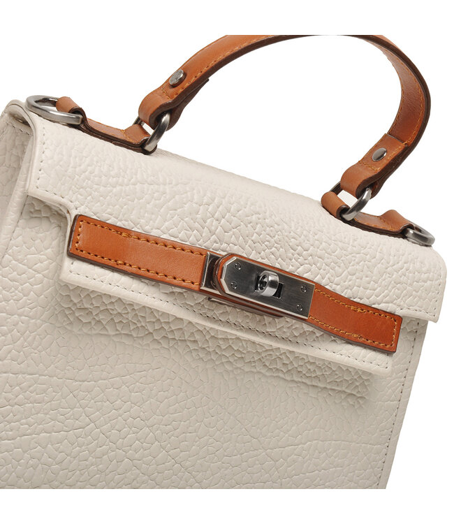 Berba ••  Leren crossbody tas Chamonix | pebble