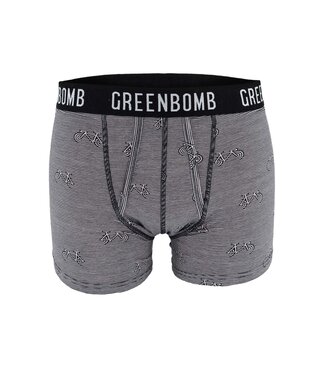 GREENBOMB •• Boxers Bike Geo | heather grey