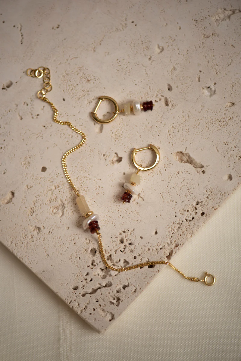 OORBELLEN YOU AND I goud By Jules Bean De Groene Knoop • Green