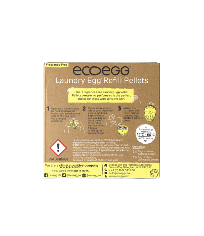 EcoEgg •• LAUNDRY EGG REFILL - geur loos