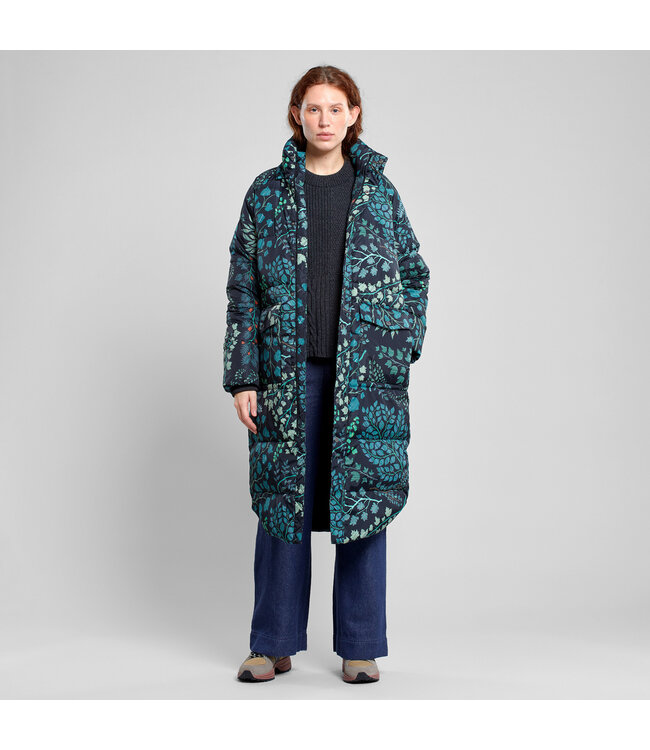 DEDICATED. •• Puffer Jacket Haparanda | Botanical Quilt Black