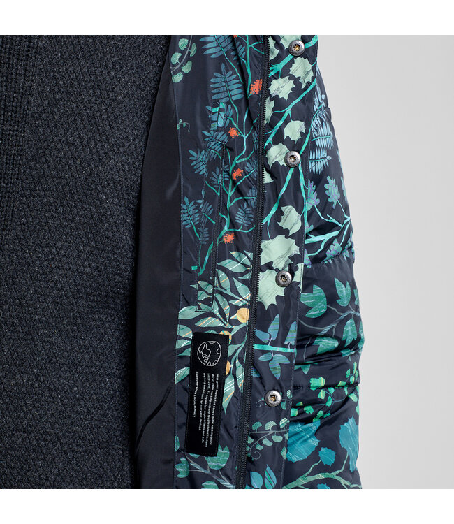 DEDICATED. •• Puffer Jacket Haparanda | Botanical Quilt Black