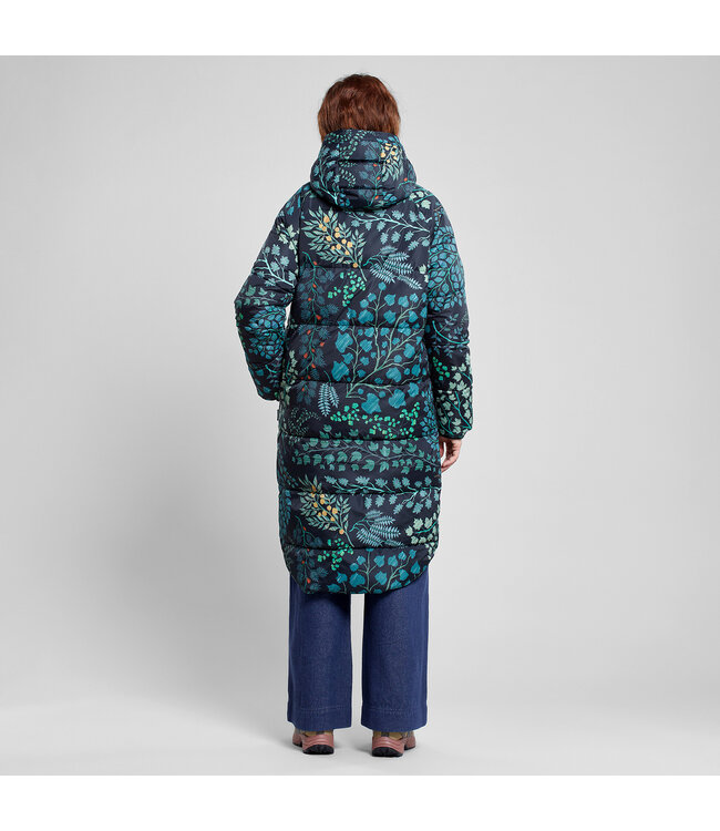 DEDICATED. •• Puffer Jacket Haparanda | Botanical Quilt Black