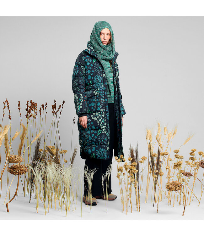 DEDICATED. •• Puffer Jacket Haparanda | Botanical Quilt Black