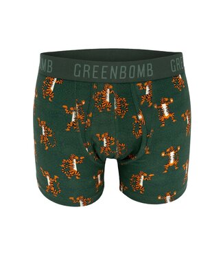GREENBOMB •• animal tiger trunk | dark green