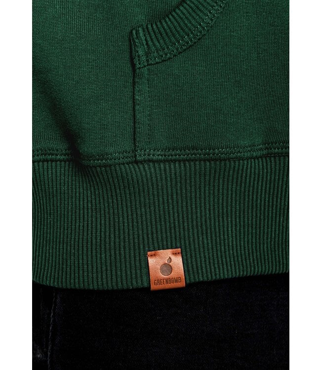 GREENBOMB •• Sweatvest basic rank | bottle green