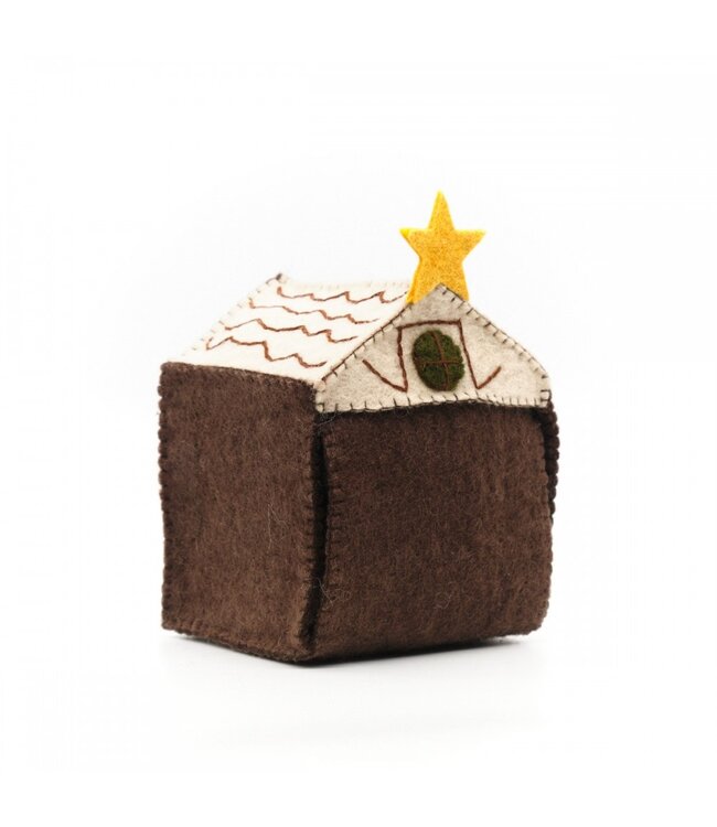 SJAAL MET VERHAAL  •• Kerststal Bruin