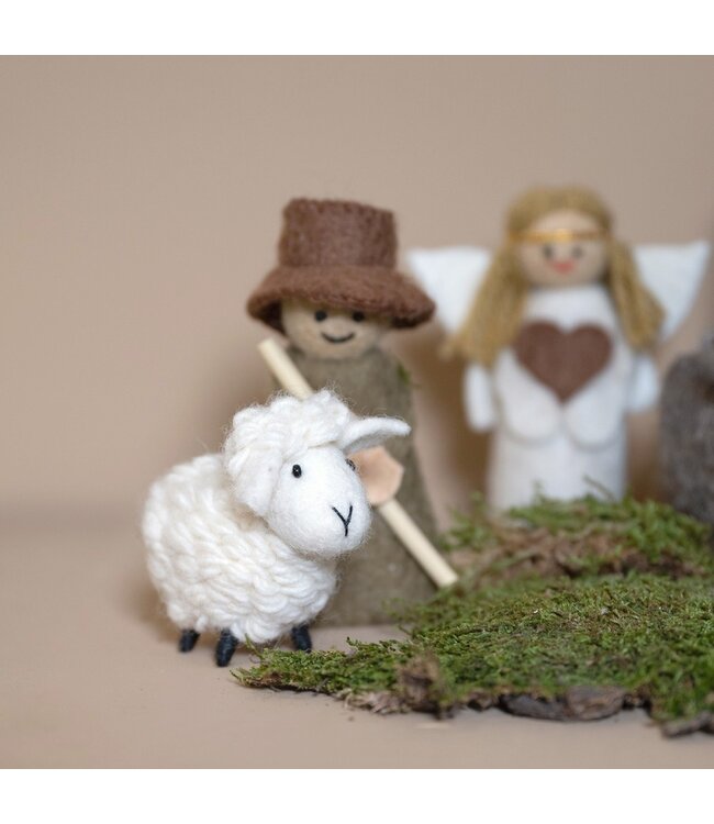 SJAAL MET VERHAAL  •• Kerststal Bruin