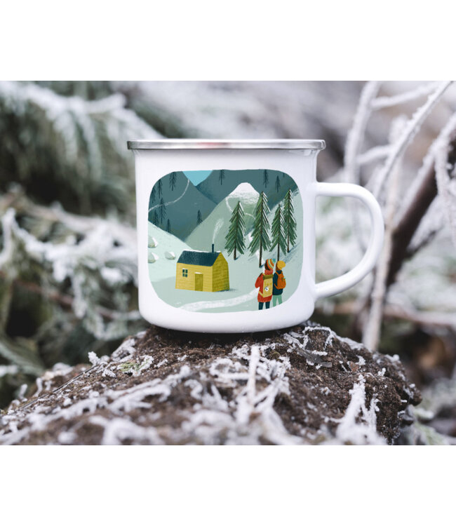 Illu-ster •• Emaille mok | The cabin