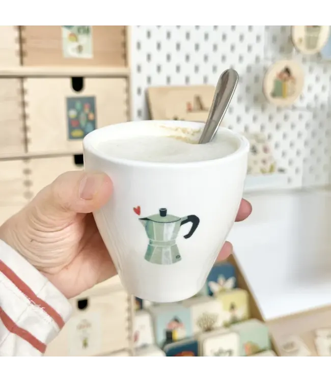 Illu-ster •• Porcelain mug | Mokapot