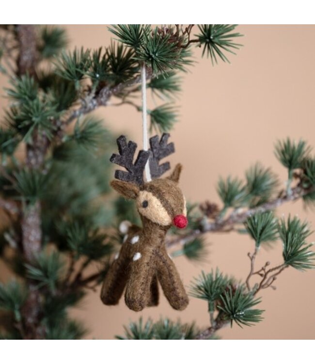 SJAAL MET VERHAAL  •• Hanger rendier | in 3 verschillende kleuren