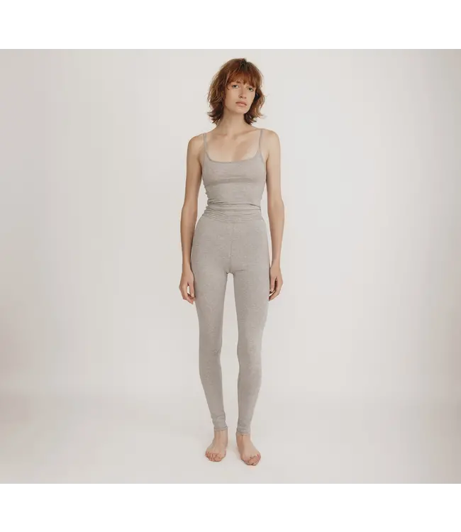 Organic Basics ••  Organic Cotton Stretch Singlet | Grey Melange