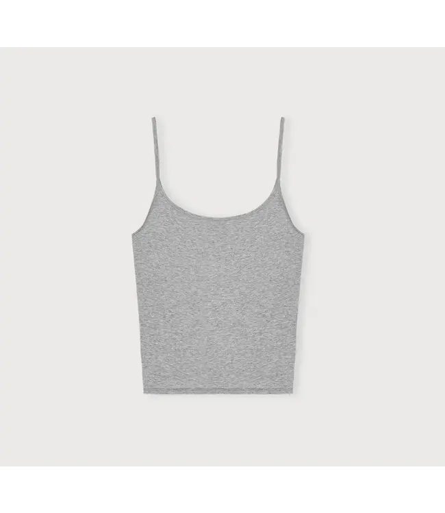 Organic Basics ••  Organic Cotton Stretch Singlet | Grey Melange