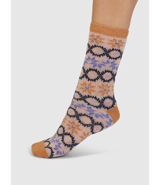 THOUGHT  •• Eleni Fair Ilse Wool Socks | Faded Rose Pink