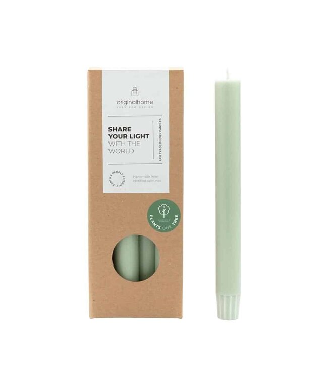 Original Home •• Dinner Candles Green