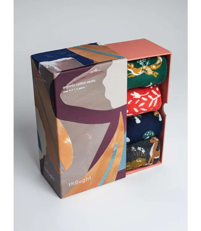 THOUGHT  •• Yealla Woodlands Organic Cotton 4 pack | multi