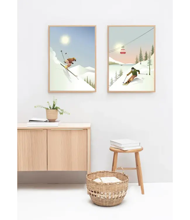 VisseVasse •• DOWNHILL SKIING | poster