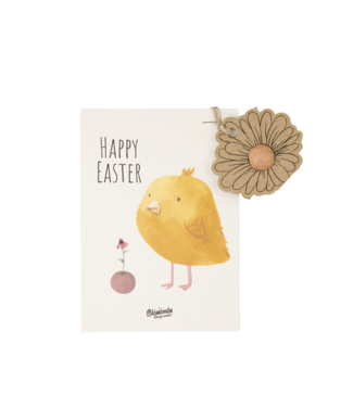 BLOSSOMBS •• HANGER FLOWER ON CARD CHICK