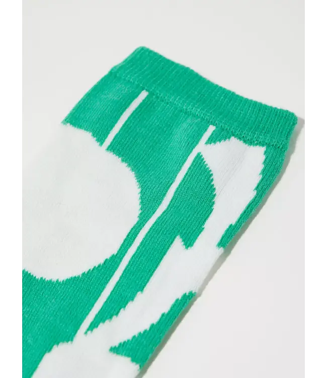 LANIUS •• Sokken " Graphic dots" | Off white- green