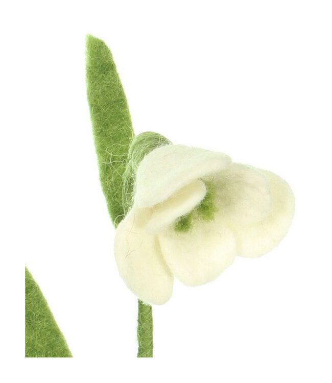 SJAAL MET VERHAAL  •• Sneeuwklokje van vilt