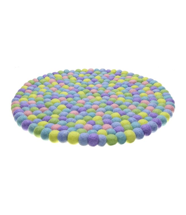 SJAAL MET VERHAAL  •• Onderzetter 40 cm Rond Pasteltinten