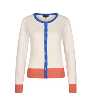 ZILCH •• Cardigan Round Neck | Multi Off White