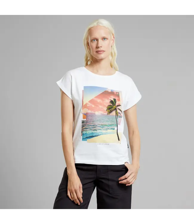 DEDICATED. •• T-shirt Visby Sucker | Sunset White