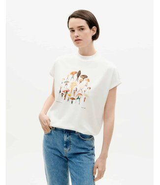 THINKING MU •• White funghi Volta t-shirt