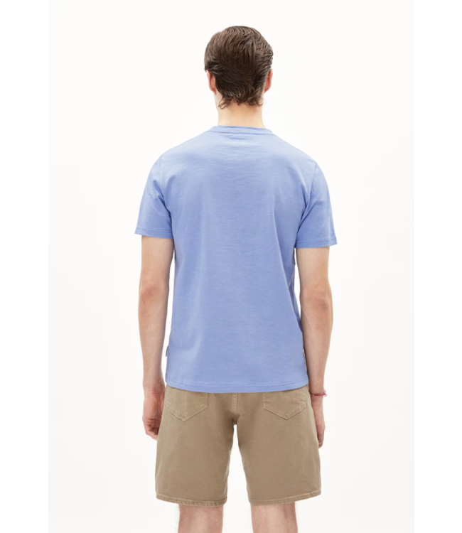 ARMEDANGELS •• t-shirt JAAMEL STRUCTURE | Blue Bloom