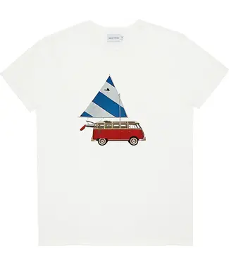 BASK IN THE SUN •• T-shirt SAILING VAN | Natural