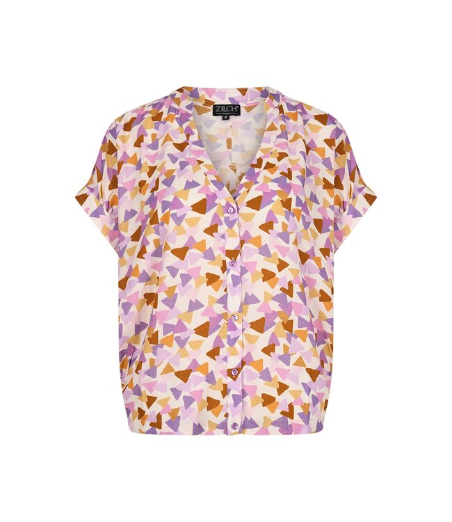 ZILCH •• Blouse Wide | Kaleidoscope Lavender