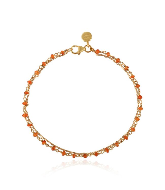 Muja Juma  •• Bracelet Primrose beads red agate