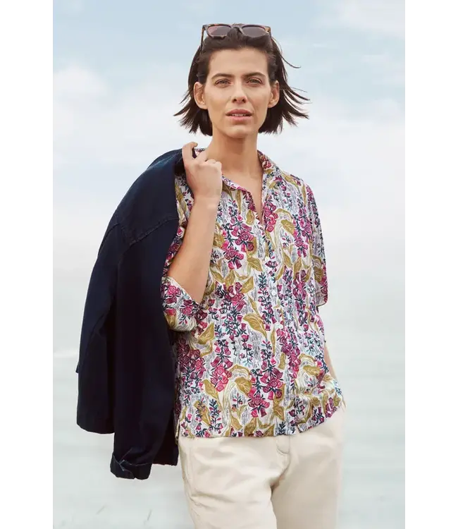 SEASALT CORNWALL •• Larissa Shirt | Lino Foxglove Chalk