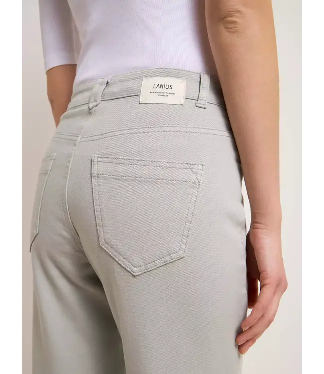 LANIUS •• O-shape Trousers (GOTS)| Pearl Blue