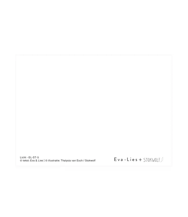 Stokwolf •• postkaart | Licht